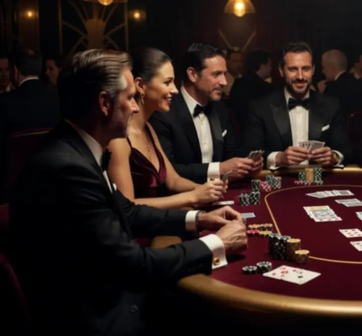 Elegancki wieczór pokerowy podczas eventu Nocturne Venue